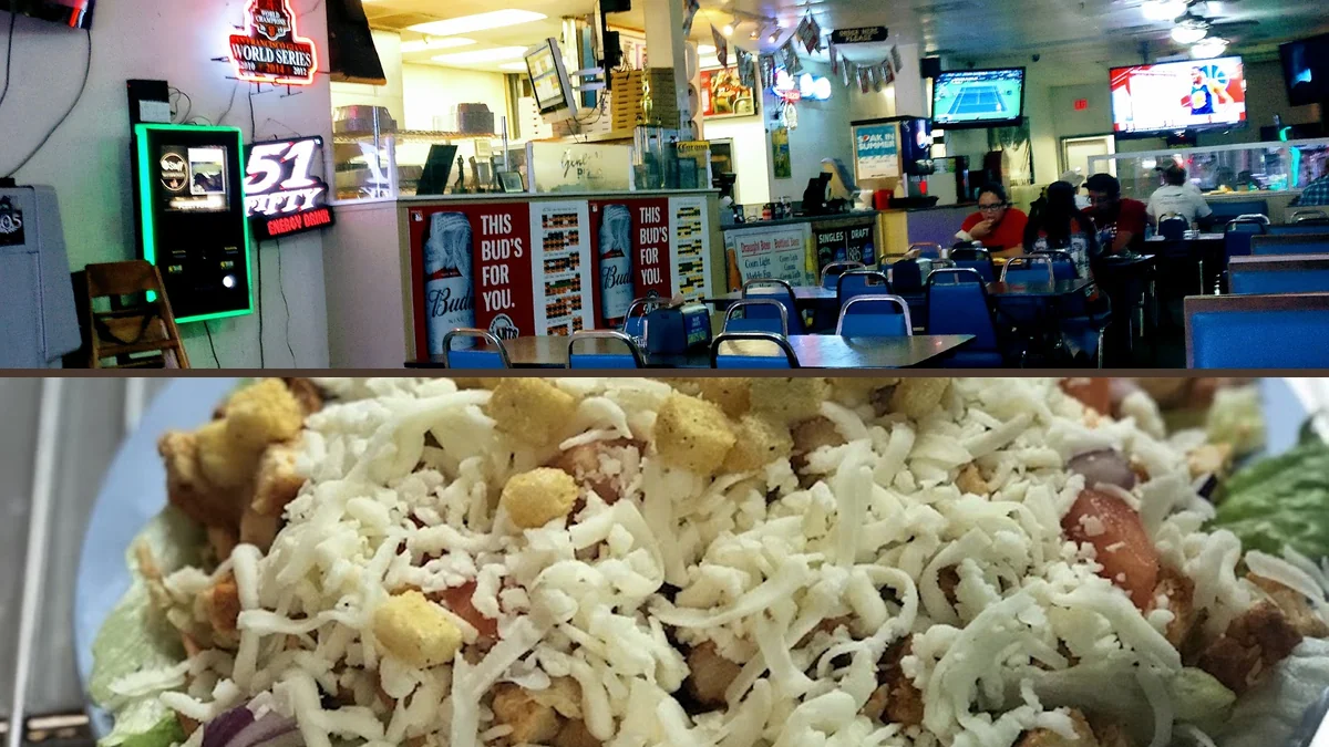 Comfort food spot with a relaxed dining room.