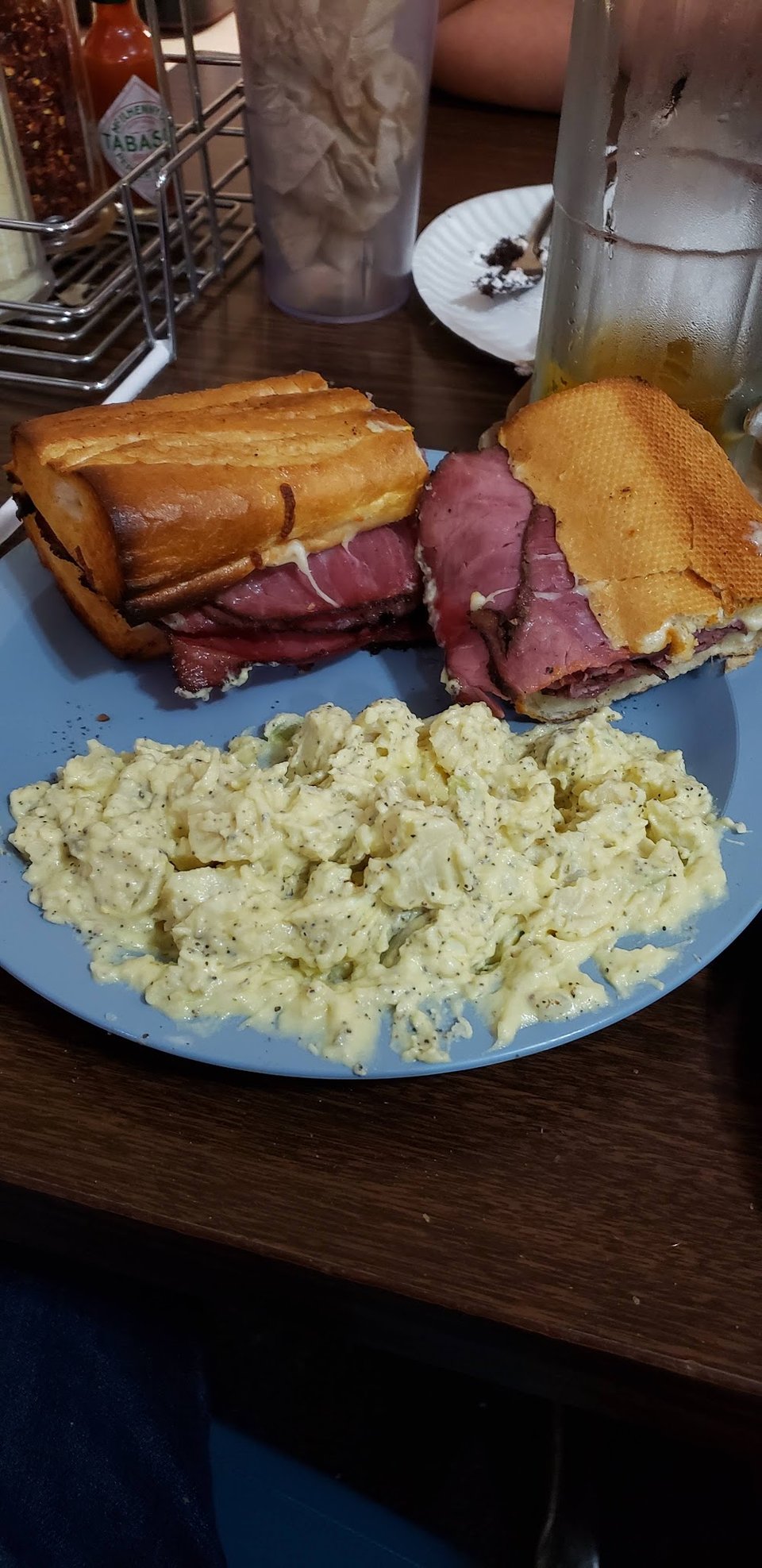 Pastrami Sandwich with Potato Salad